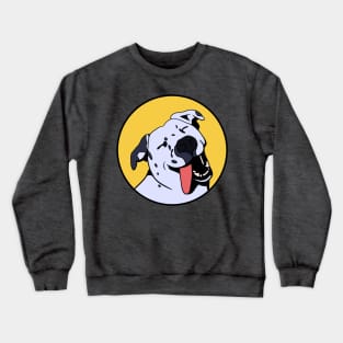 Gleeful Dog - Funny Animal Design Crewneck Sweatshirt